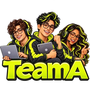 TeamA neon yellow logo